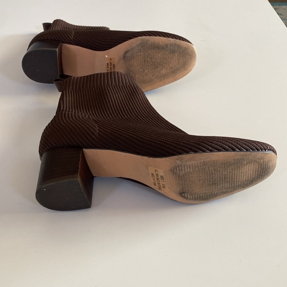 Brown Ankle Boots - sock Boots - Picture 2 of 6